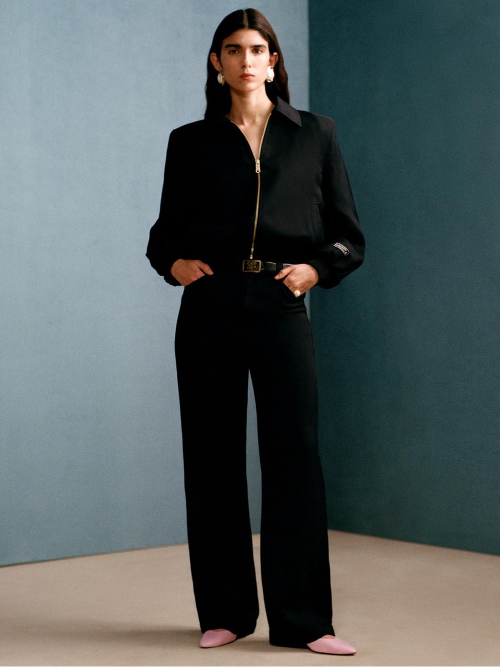 WILLY CHAVARRIA X ZARA FLOWY STRAIGHT LEG PANTS